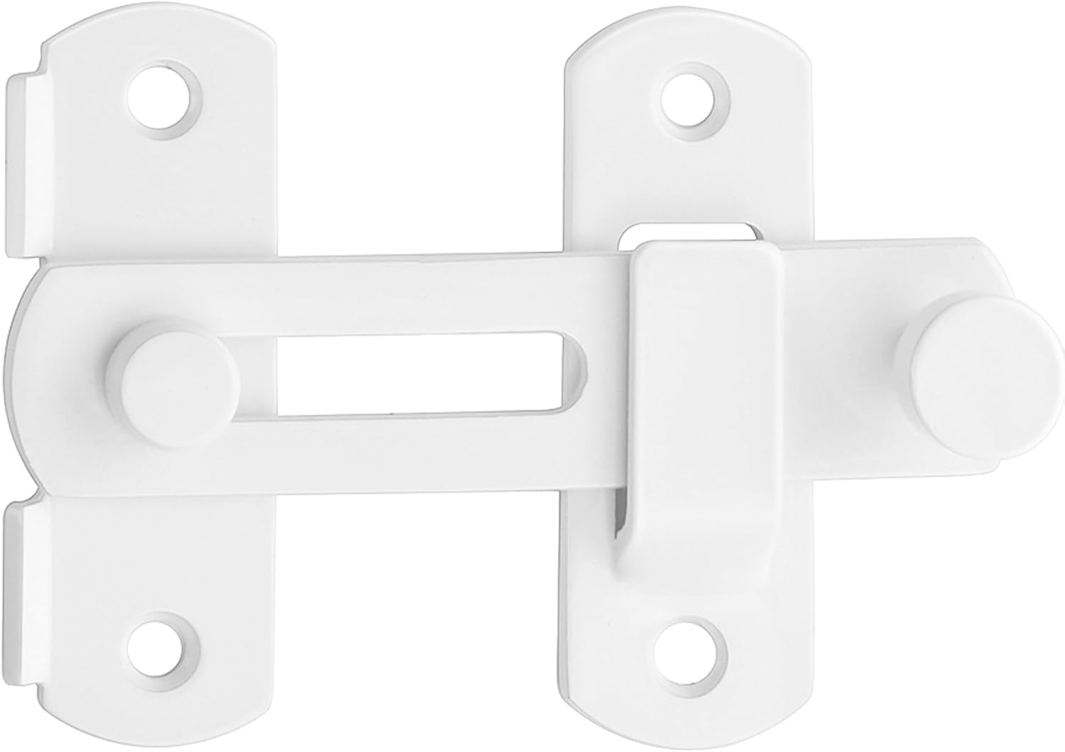 Innentürschloss, Außentürriegel, Kippriegel, Edelstahl-torschloss Für Fenster, Schränke Und Gärten, Weiß, 2,5 Mm Dick, Ems9500-w 180°-edelstahl-schiebetürschloss Für Innen- Und Gartentüren
