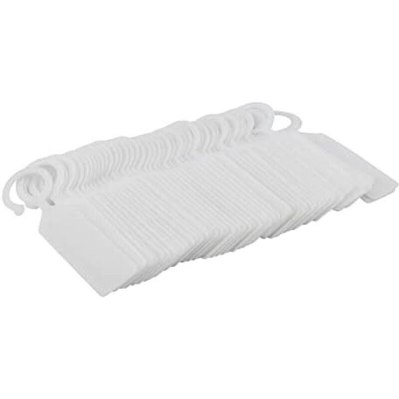 100er-pack Pflanzenetiketten. Hängende Pflanzenetiketten Aus Kunststoff – Wiederverwendbar Und Wasserfest – 28 X 6 Cm – Weiß