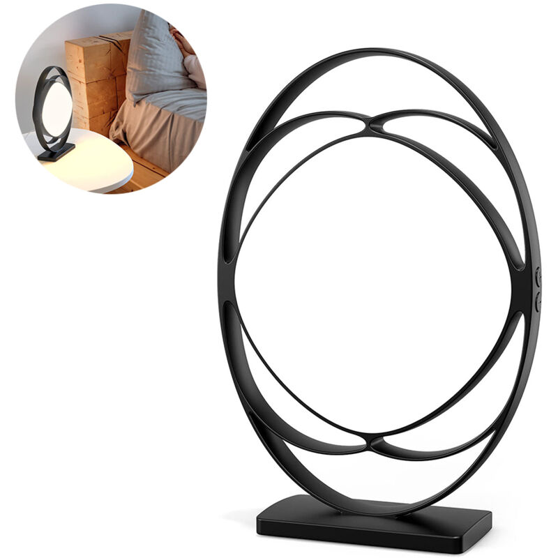 Oimg Lichttherapielampe – Solarlampe Mit 3 Farbtemperaturen. 5 Einstellbare Helligkeitsstufen. Timer- Und Speicherfunktion – Angenehmes Umgebungslicht Für Büro Und Zuhause.