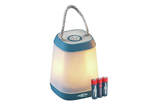 Ansmann Campingleuchte Outdoor Hellblau, Sehr Hell Und Robust, Warmweiß