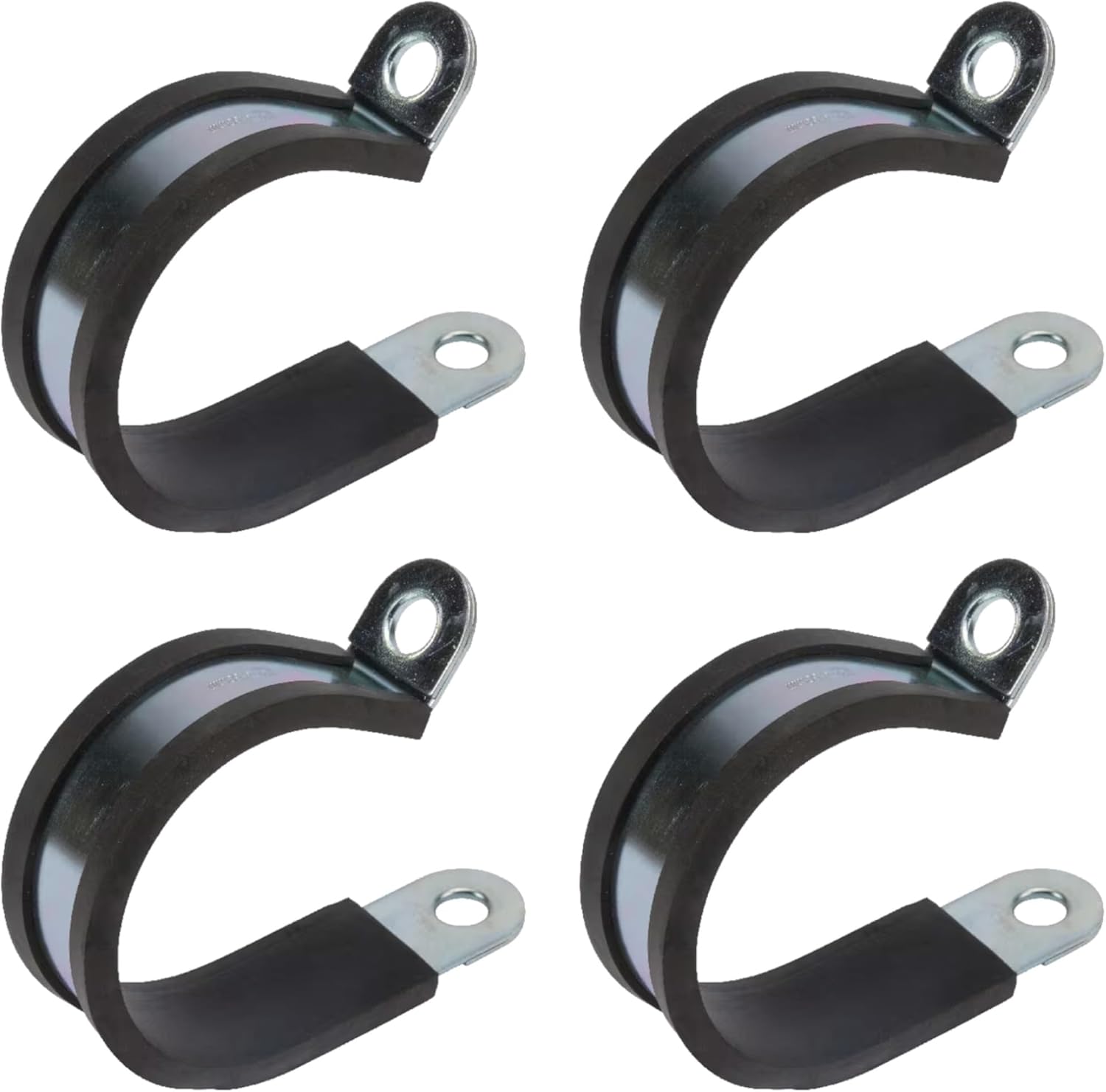 4x Metallschlauchschelle Mit Gummieinsatz, Rohrbefestigungs-p-klemme, Kabelschelle, Rohrschellen, 45 Mm