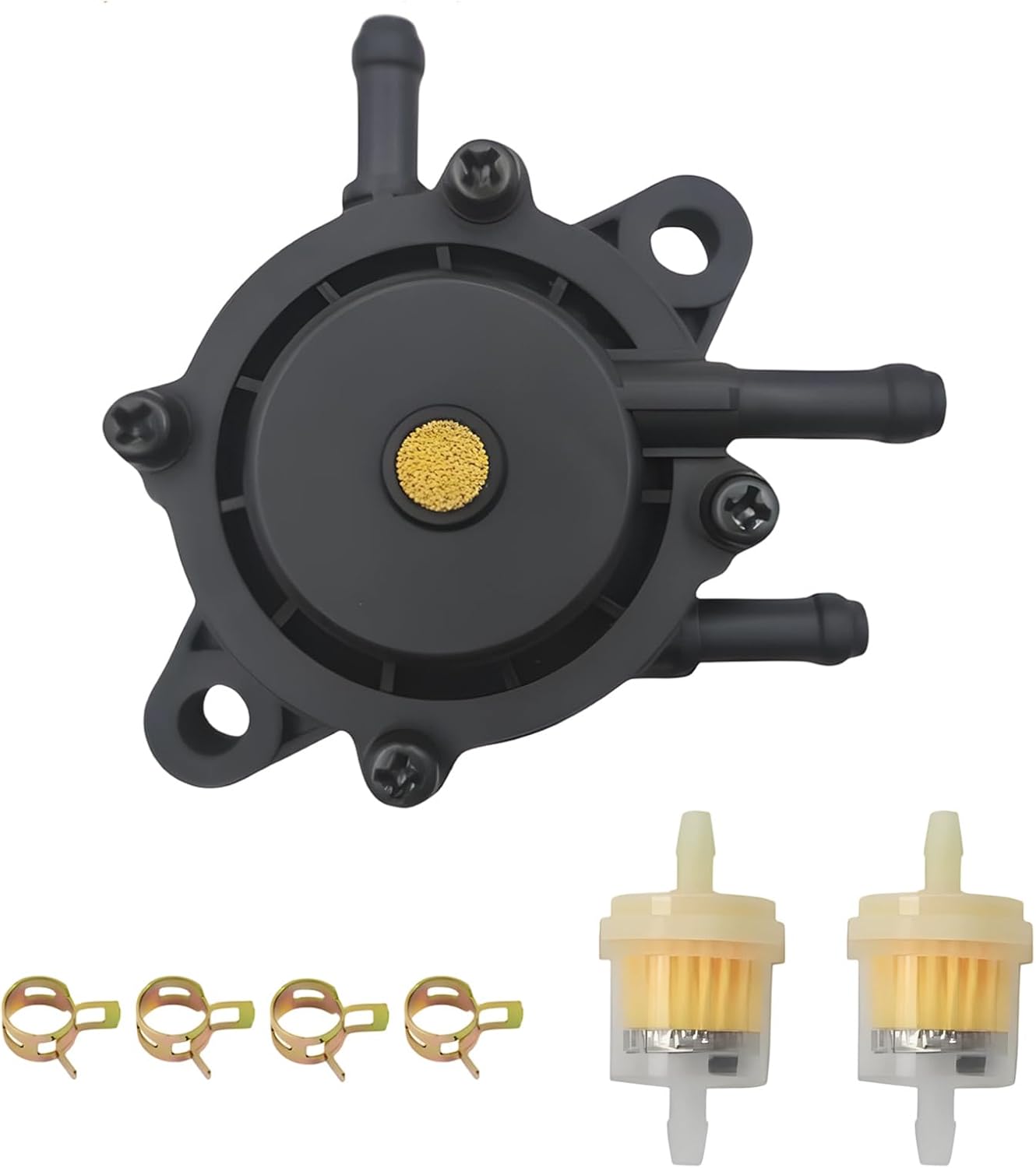 Kraftstoffpumpe Kompatibel Mit Arctic Cat 400/500/650, Set Mit 1/4"-schlauchfilter, 2 Atv-filtern, 4 Schlauchschellen Kompatibel Mit Kohler, Briggs & Stratton, John Deere, Honda, Yamaha