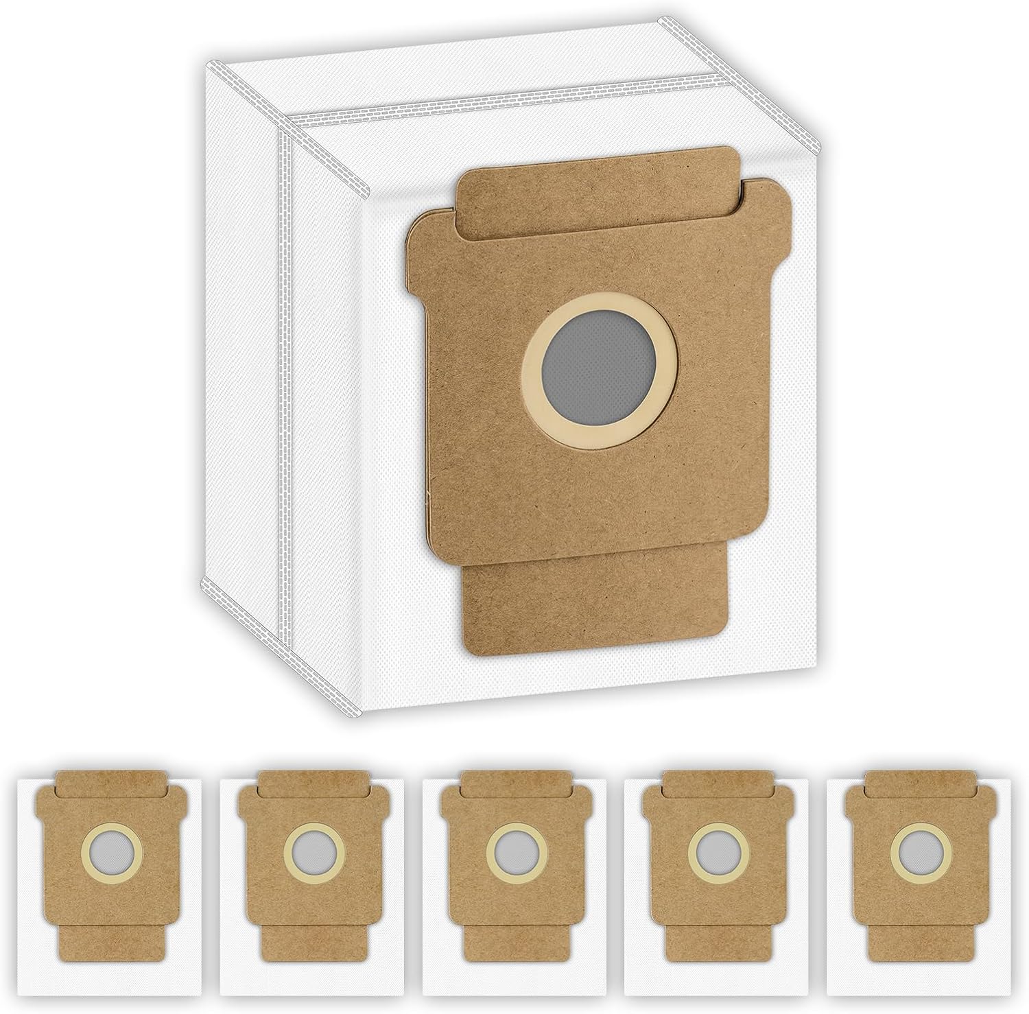 6-teiliges Set Ersatz-staubbeutel Q0520/q052020 Für Irobot Roomba 2 Essential Staubsauger Mit Automatischer Entleerungsstation, Roomba 105 Combo, Plus 405 Combo/505 Combo, Max 705 Vac