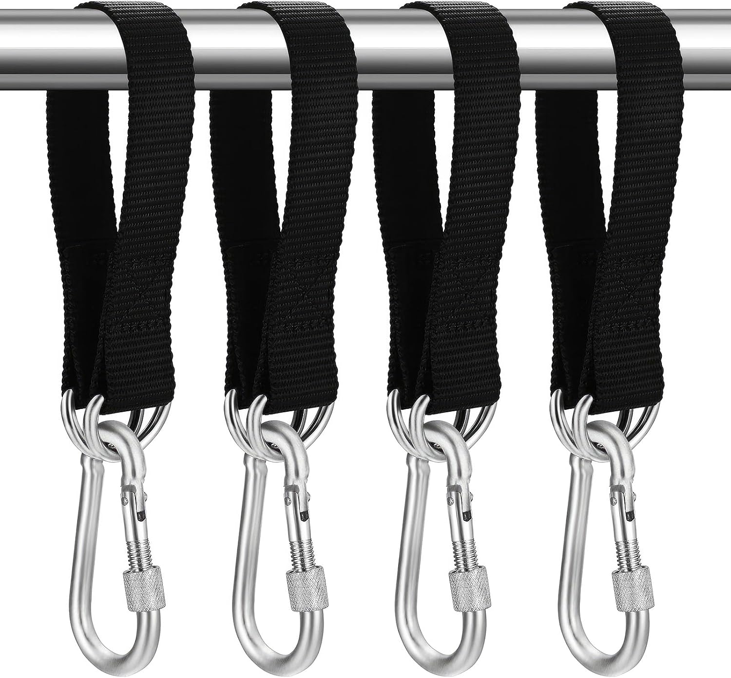 Hängemattengurte, Befestigungsgurte Für Baumschaukeln, Aufhängegurte Mit D-ring-karabinerhaken Für Die Outdoor-hängemattenbefestigung, 30 Cm X 25 Mm