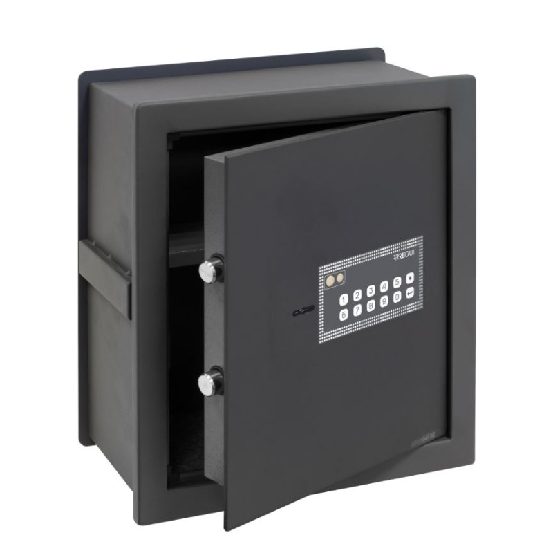 Arregui 21 Liter Erweiterbarer Tresor Elektronische Öffnung Und Schlüssel Außenmaße 39 X 36 X 25 Cm