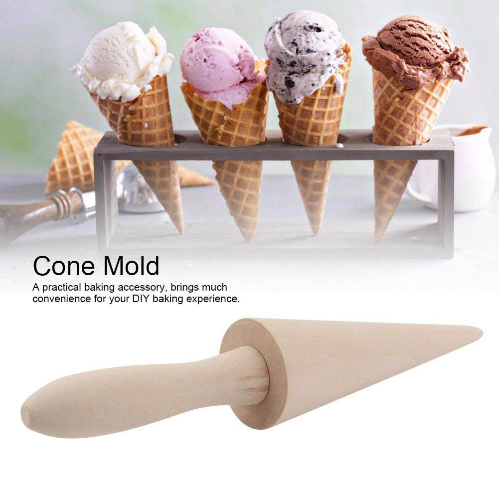 Kegelform Aus Holz Für Gebäck, Eiswaffeln Und Backwaren, Geeignet Für Den Heim- Und Ladengebrauch
