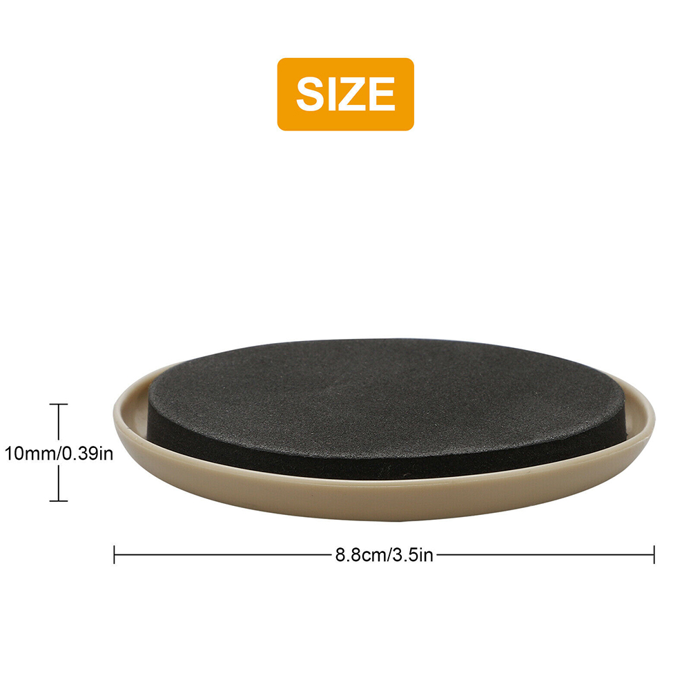 Set Mit 16 Runden, Rutschfesten Pads (8,9 Cm) Für Teppiche, Teppichmöbel Und Hartböden