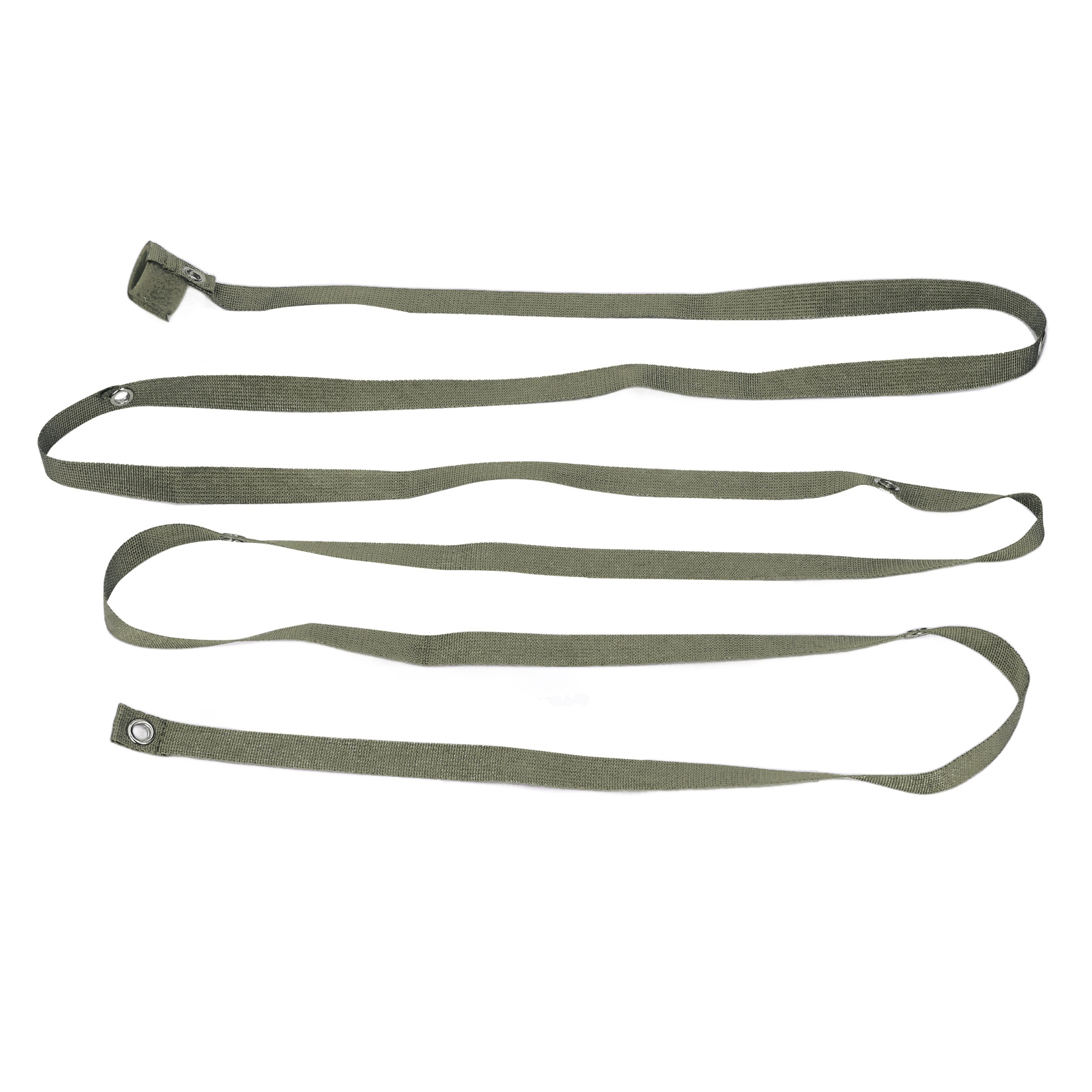 Multifunktionales Set Aus Militärgrünem Nylon Für Die Erweiterung Von Outdoor-zelten, Campingseile Und Baldachingurte.