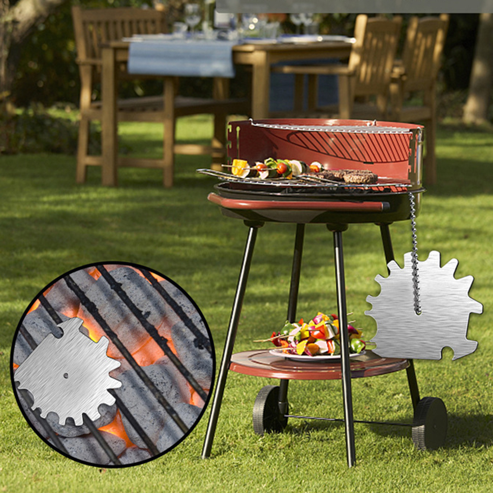 Grillreiniger, Reinigungsstein Aus Zinklegierung, Grillschaber, Grillreinigungswerkzeug Für Den Innen- Und Außenbereich, Camping