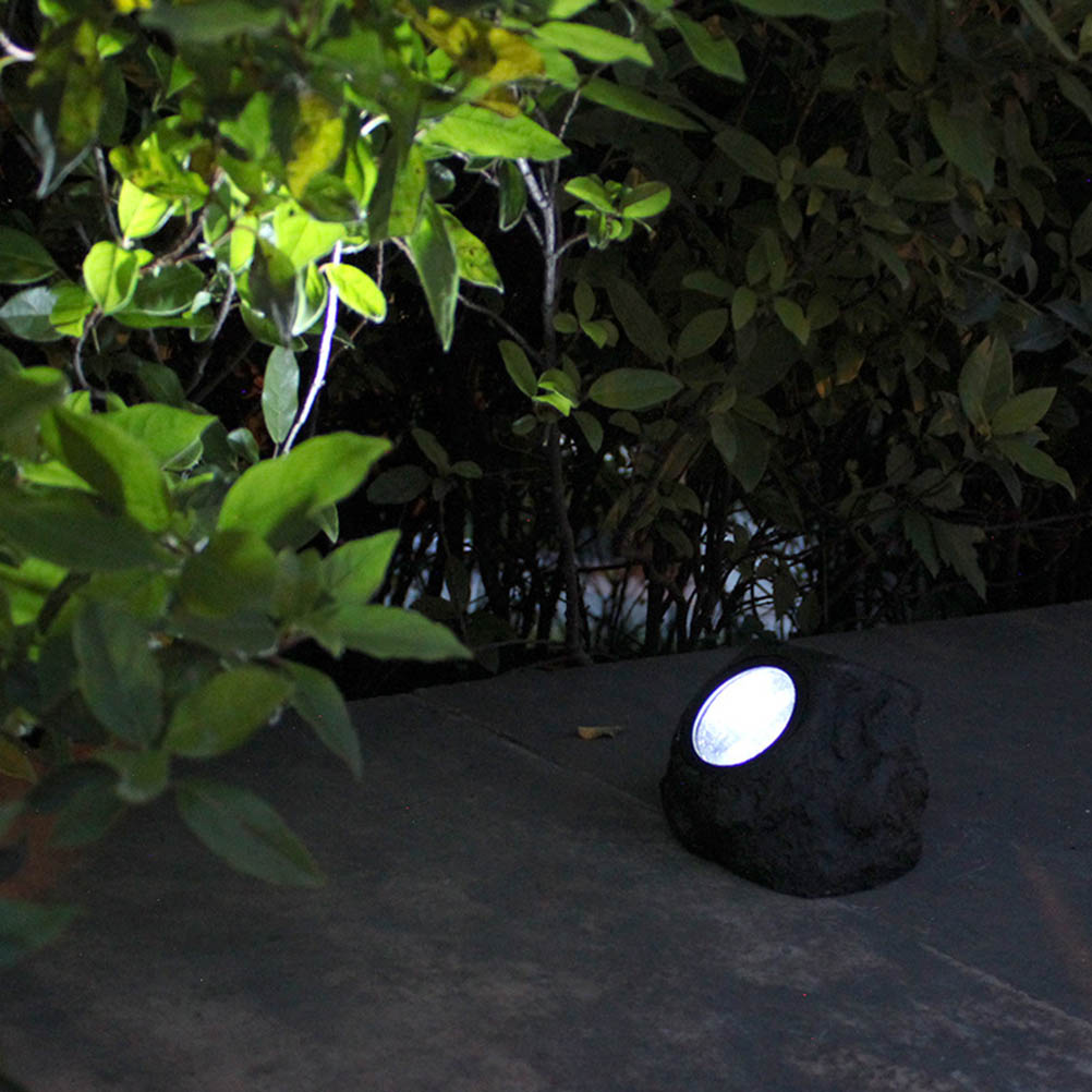 Wasserdichte Led-solar-gartenleuchte, Dekorativer Außenstein, Autarke Landschaftsbeleuchtung