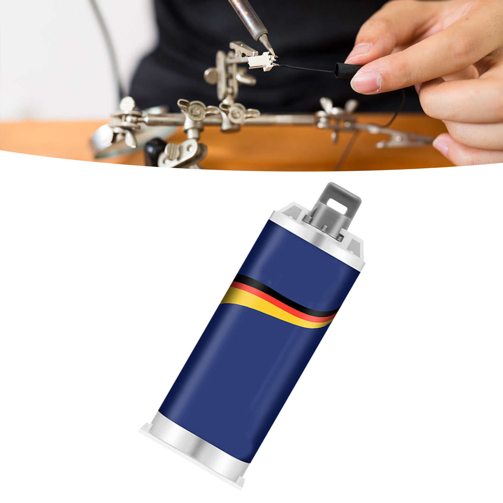 Starker Klebstoff Für Gusseisenheizkörper, Öltankreparatur, Kaltmetallschweißen Mit Schubstange Und Schaber, 50 G/1,8 Oz.