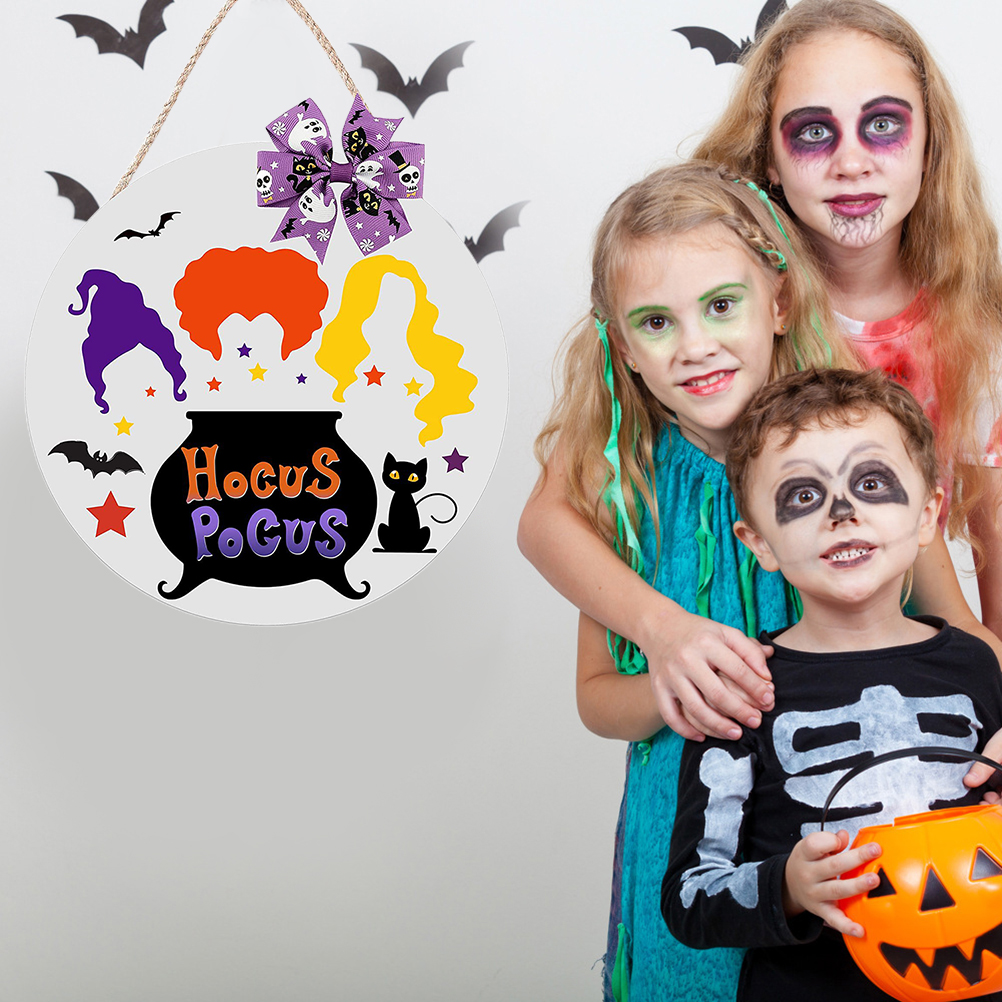 Holzschild Halloween Hexenfilm Außenwanddekoration Haustür Hängen