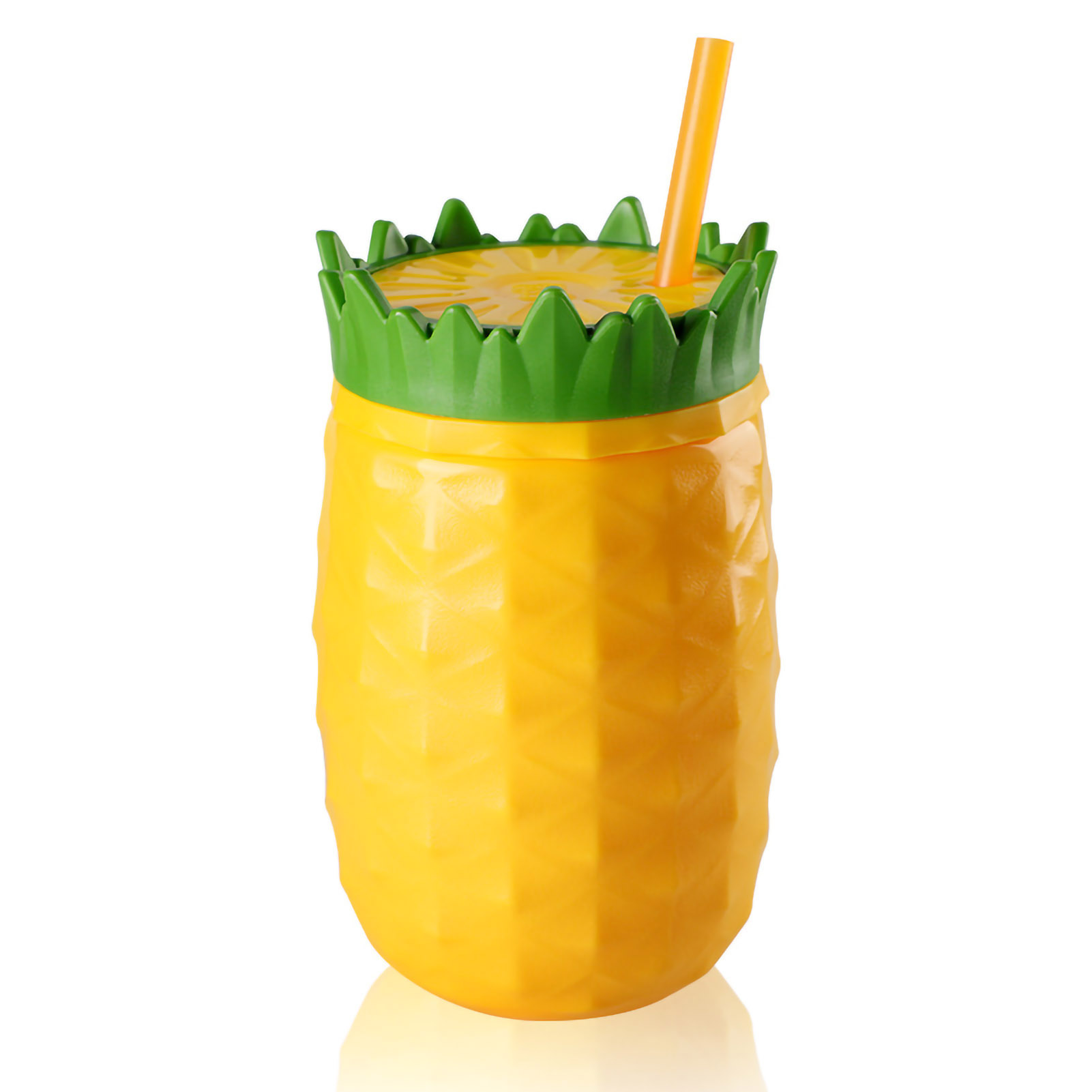 Doppelwandiger, Fruchtförmiger Becher, Isoliert Für Kalte Getränke, Auslaufsicher, Kunststoff, 300–500 Ml, Sommerset Typ 3