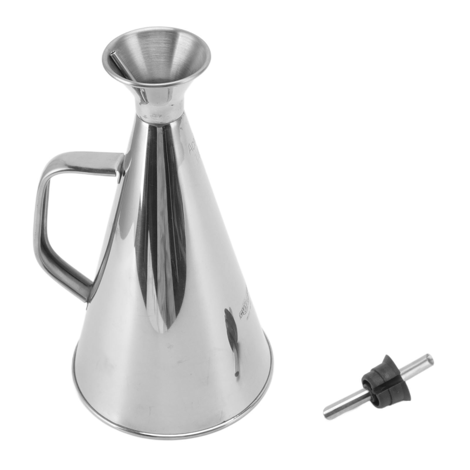 Ölflasche Aus Edelstahl 304, Auslaufsicher, Sojasaucenspender, Aufbewahrungsbehälter, 1000 Ml, 13,5 X 27 Cm