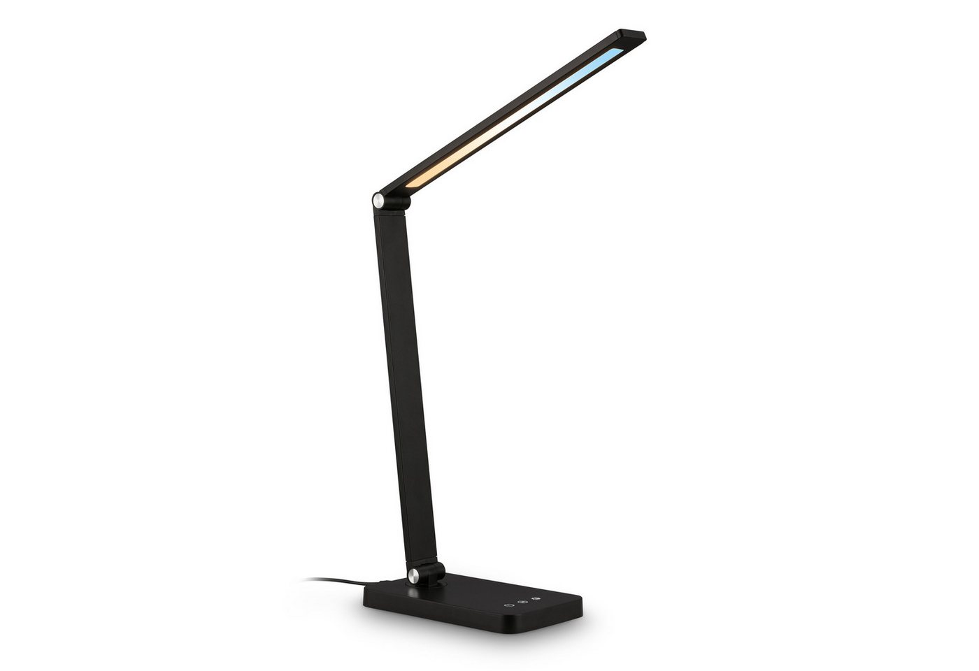 Briloner Led Schreibtischlampe Schwenkbar 38 Cm 4,8w 400lm 2700k-6500k Warmweiß Bis Tageslichtweiß Touchdimmer Schwarz - Tischlampe Leselampe Bürolampe Büro Bild 5