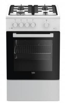 Beko Fsg52020fw Gasherd Schwarz Und Weiß 60 Liter
