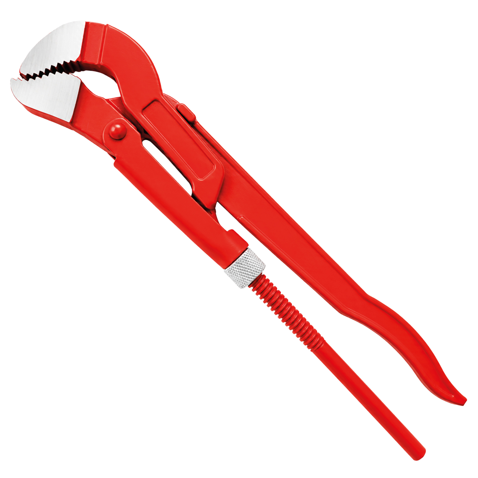 Bituxx® 1 Zoll S-maul Rohrzange Wasserpumpenzange Klempner Zange Eckrohrzange Verstellbar Rot (1 Zoll)