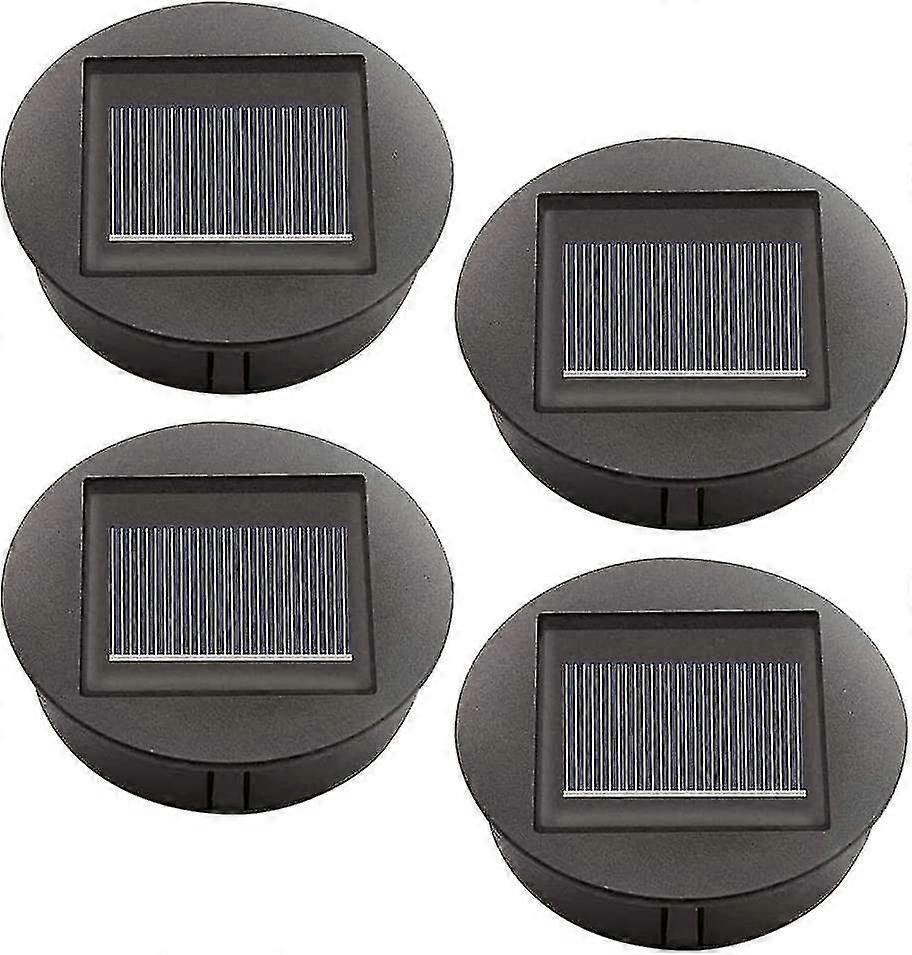 4 Ersatz-solarleuchten Mit Led-leuchtmitteln, Solar-dachleuchten-ersatz, Abdeckung Für Led-solarpanel-laterne