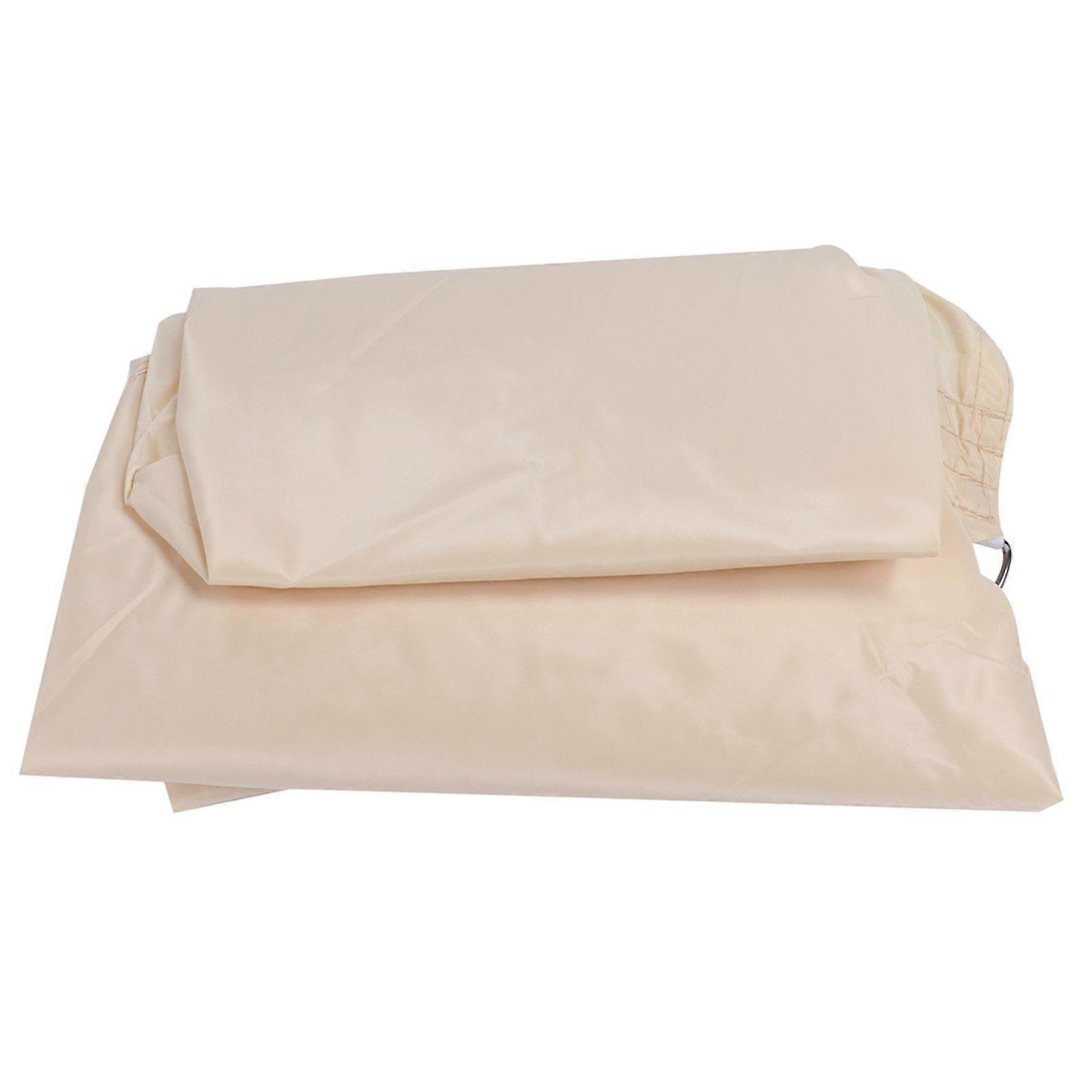 Gleichseitiges Dreieckiges Sonnensegel, Tragbar, Regendicht, Sonnenschutz Für Den Garten, Sommerbeige, 5x5x5m