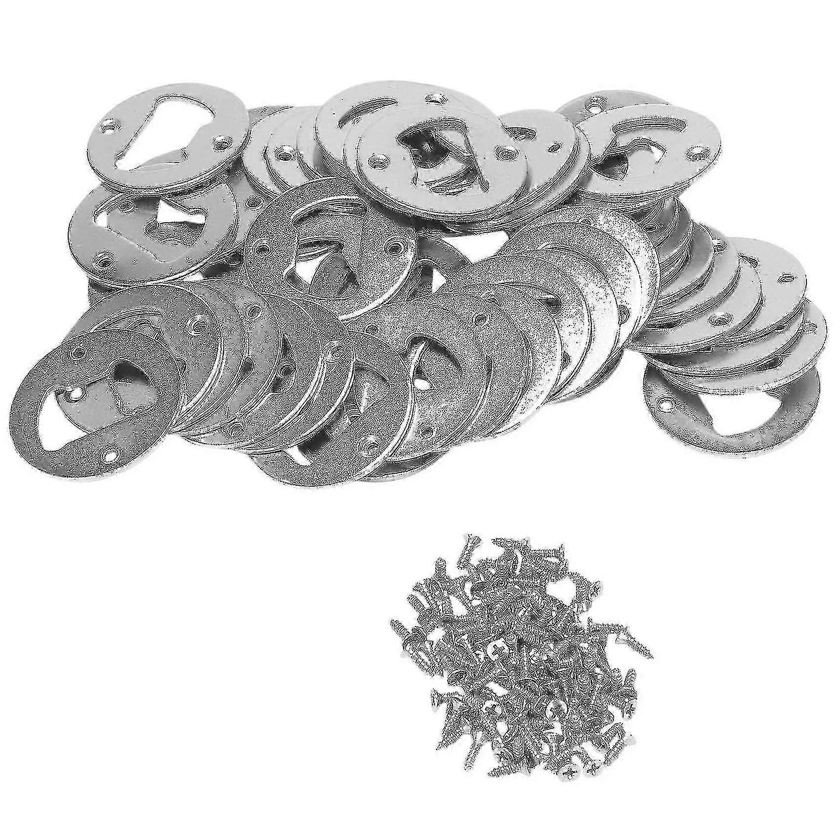50er-set Flaschenöffner-einsätze, Edelstahl, Rund, Diy-flaschenöffner-hardware-kit, Hardware-teile Sup -qh