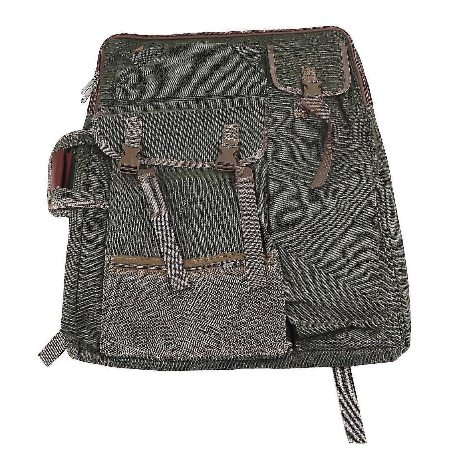 Canva Multifunktions-kunsttasche, Groß, Wasserdicht, Für Outdoor-aktivitäten, Skizzenbuchtasche, Künstlerbedarf (smoly Gray)