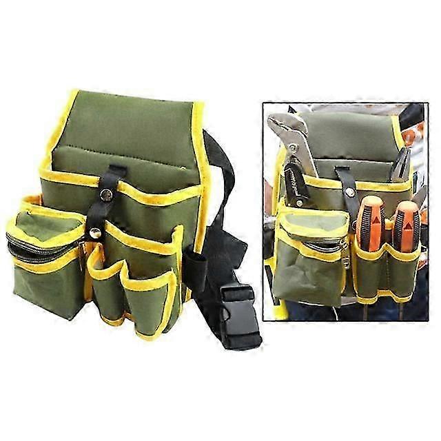 Werkzeugtasche Gürteltasche Hüfttasche Mit Großem Fassungsvermögen Werkzeugtasche Hüfttaschen Elektriker Werkzeugtasche Organizer Tragetasche Aufbewahrungshalter (grün)
