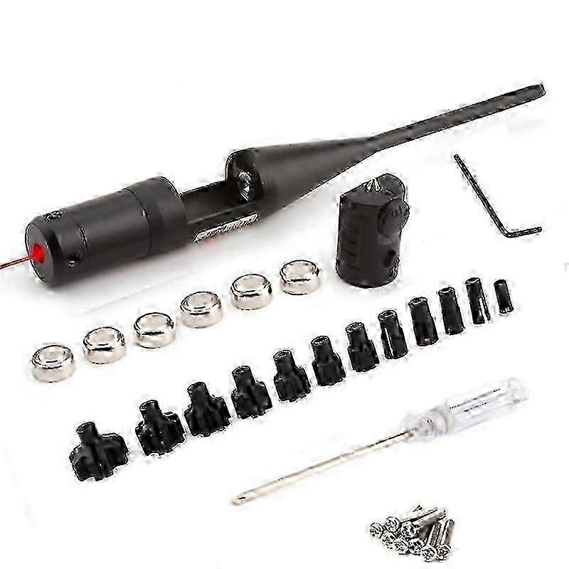 Laserkalibrator Aus Aluminiumlegierung, Drehbarer Laserkalibrator, Verstellbarer Adapter, Set Mit 12 Verstellbaren Adaptern, Rotlicht