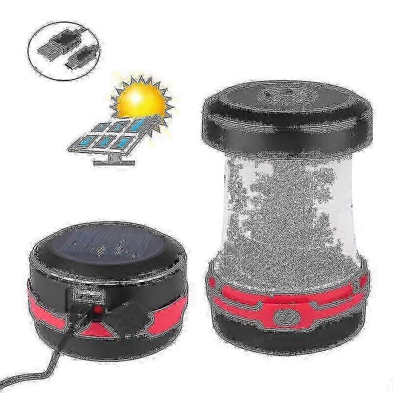 Solarleuchten Für Den Außenbereich, Einziehbare Campingzeltleuchte, Usb-anschluss, Faltbare Led-campinglaternen, Campingleuchten