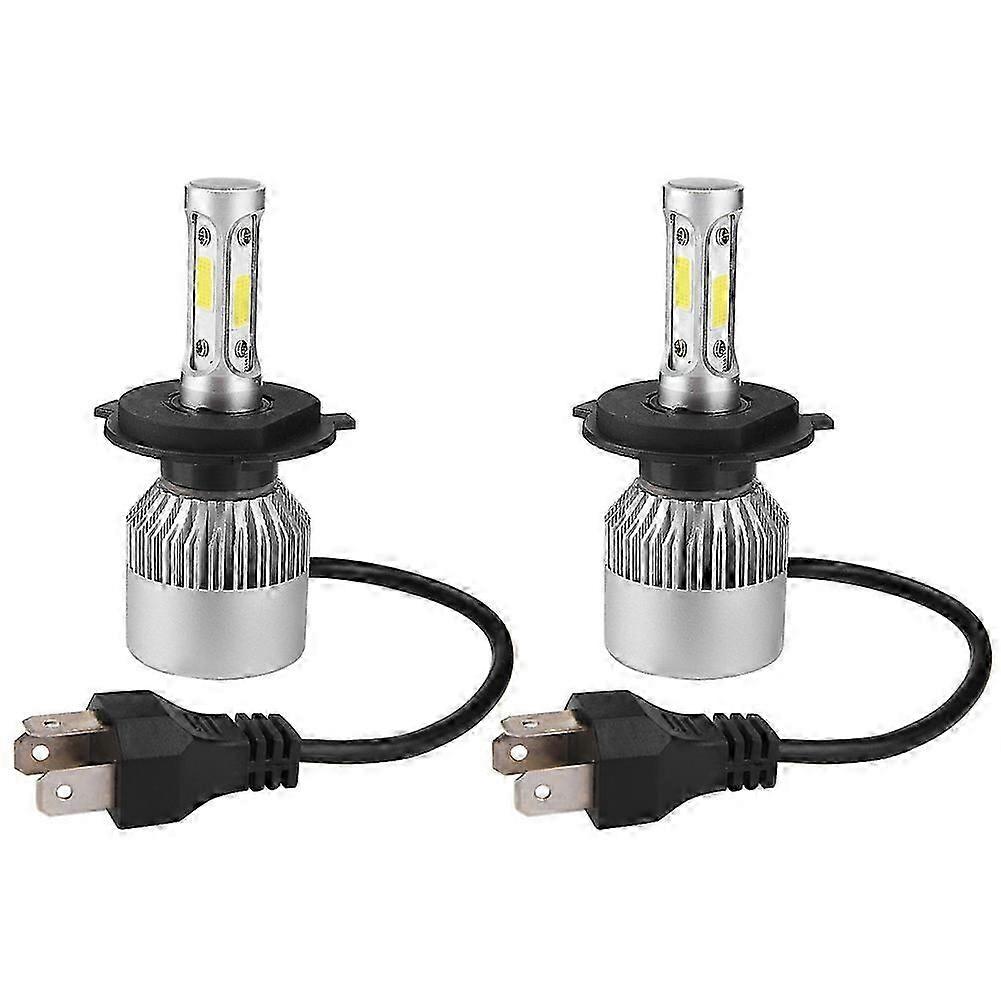 2 Stück H4 Led 36w 8000lm Scheinwerfer Auto Fern-/abblendlicht 6000k (weiß)