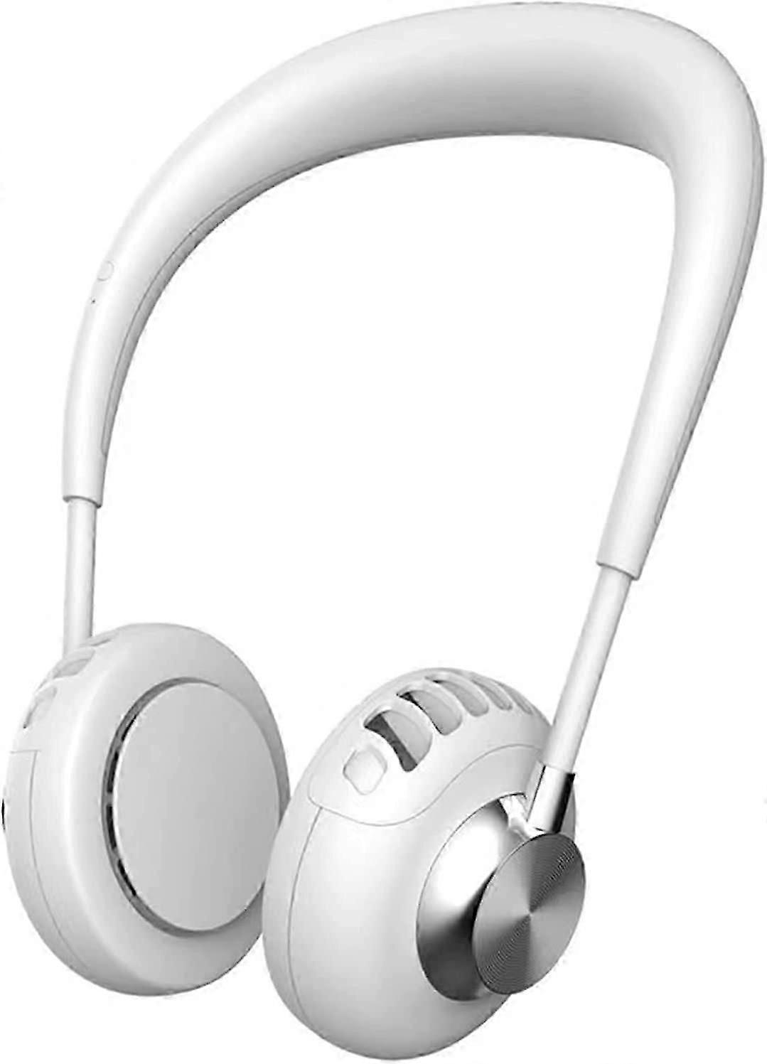 Nackenventilator, Tragbarer Ventilator, Usb-ventilator, Tragbarer Nackenventilator, Hänge-nackenventilator, Sport-nackenventilator (weiß)