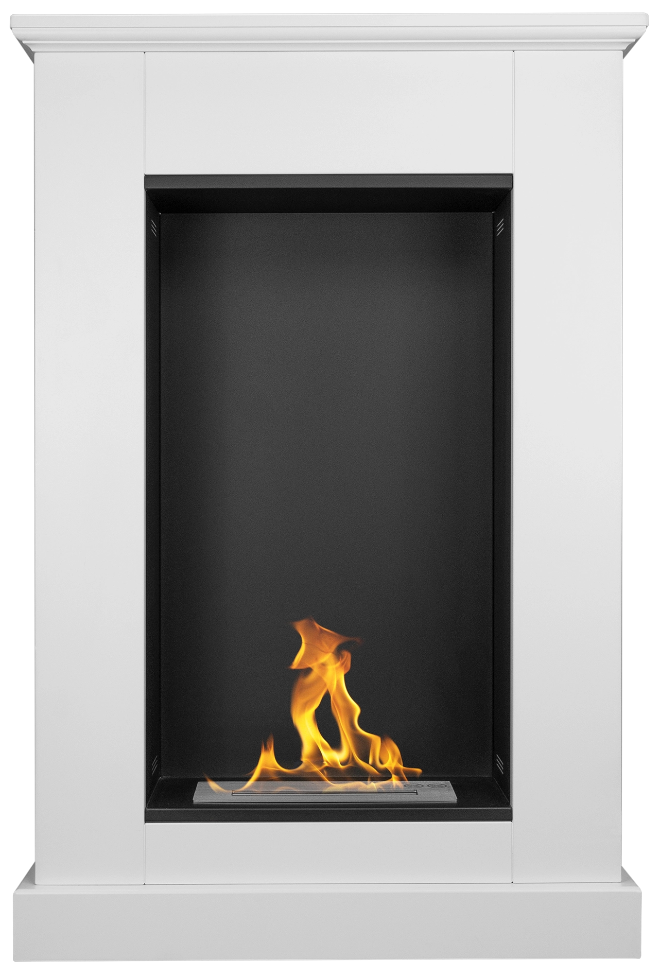 Bioethanol Standkamin Pula Mini, Tüv-brenner 0,9 L, Weiß