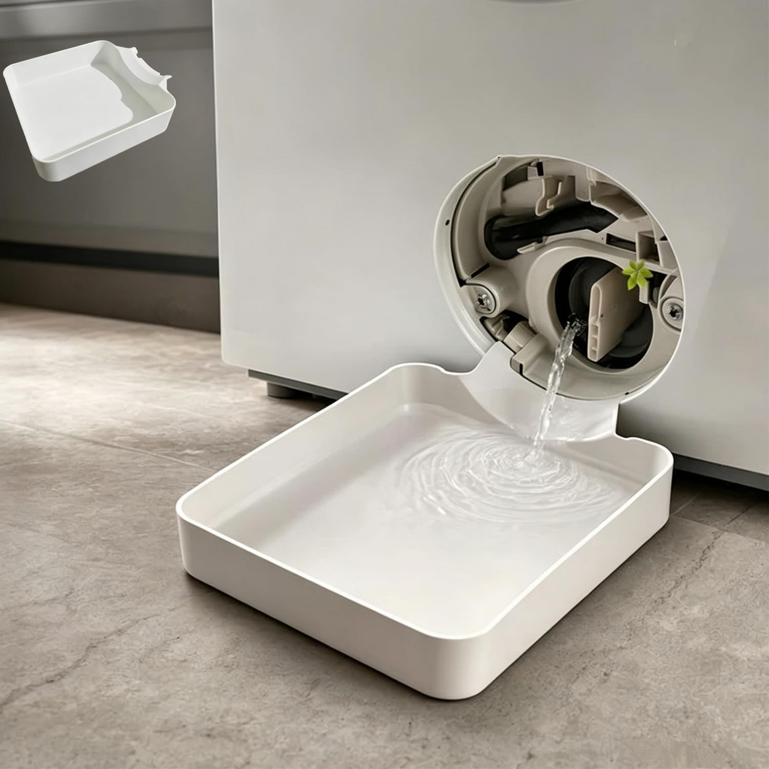 Ablaufwanne Für Waschmaschinen Wasserdichte, 3d-gedruckte Ablaufwanne Ablauftrichter Für Waschmaschinen Für Keller, Wohnungen, Mobilheime, Garagen, Hausbesitzer Und Bewohner