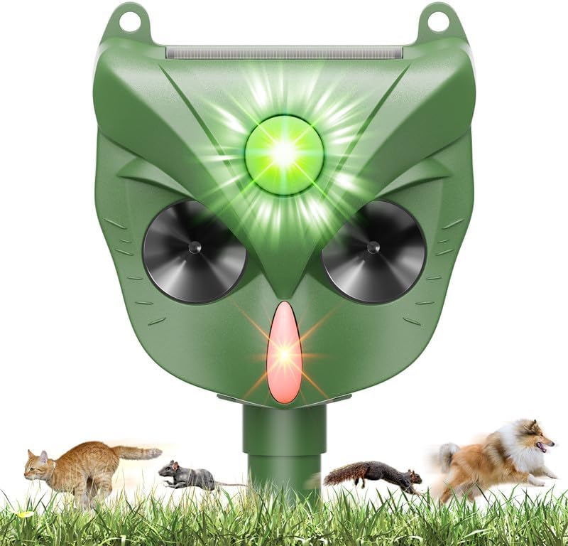 Ultraschall-katzenabwehrgerät, 5 Modi, Für Den Außenbereich, Wasserdicht (ip44) Usb-solaraufladung, Bewegungsmelder, Zur Abwehr Von Katzen, Hunden, Mäusen, Waschbären Und Anderen Gartentieren