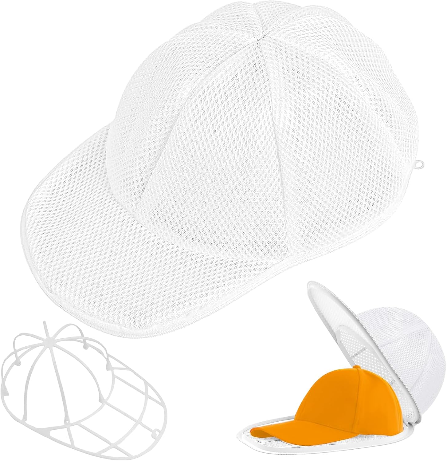 Waschkäfig Für Baseballkappen, Faltbarer Waschkäfig Für Baseballkappen, Waschständer Für Baseballkappen Mit Aufbewahrungsrahmen