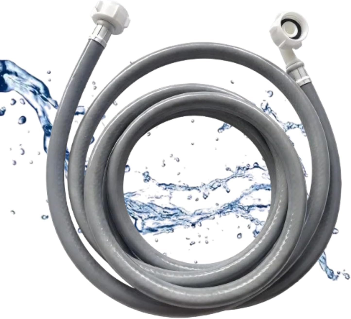 Waschmaschinenschlauch, 3 M Geschirrspülerschlauch, Wasserzulaufschlauch Für Geschirrspüler Und Waschmaschine, Universalschlauch, Waschmaschinenzubehör, Grau