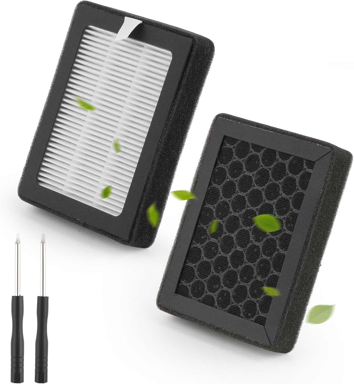 2 Aktivkohlefilter Für Bambu Lab P2s Außenlüfter Hepa 13 Luftfilter-ersatzzubehör Inklusive Werkzeugset