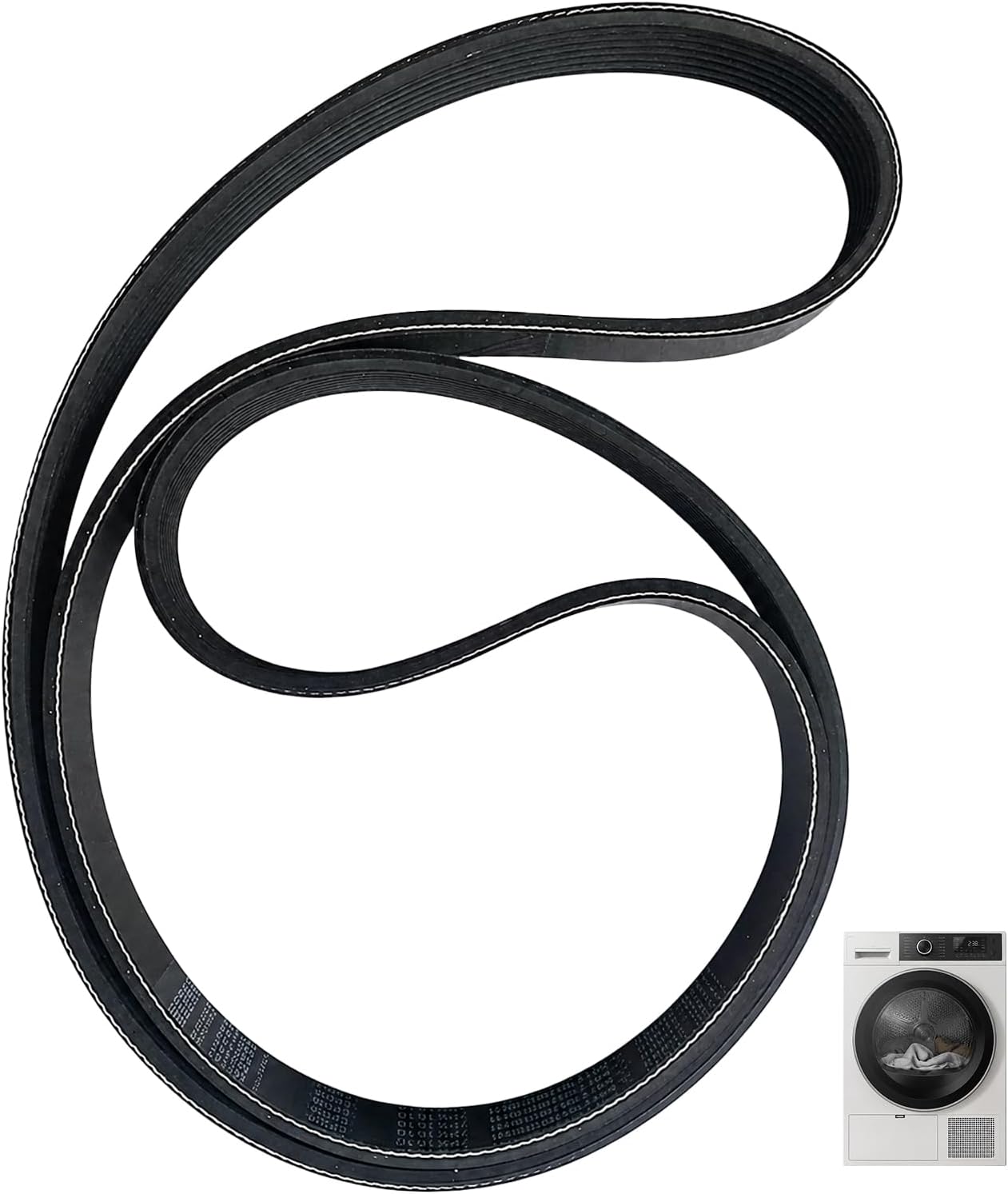 Keilriemen 7ph2010, 7 Rippen, 2010 Mm, Ersatzriemen Für Den Hausgebrauch, Kompatibel Mit Whirlpool Und Hotpoint, Geschlossener Gummiriemen C00311014, 480112101469