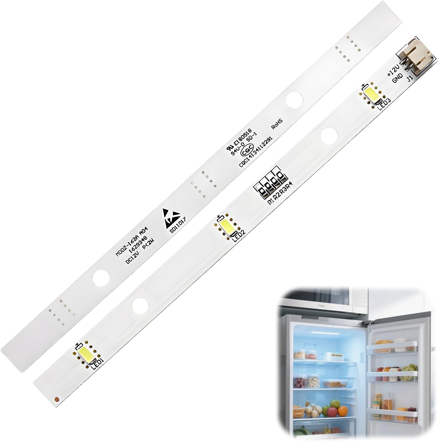 Led-lichtleisten Für Rongsheng/hisense Kühlschrank E349766 Mddz-162a 1629348 Dc12v 2w, 12v Kühlschrank-led - Hisense E56334 Kühlschrank-led-beleuchtung, Ersatz Für Kenwood Kiff5017 Kiff7020