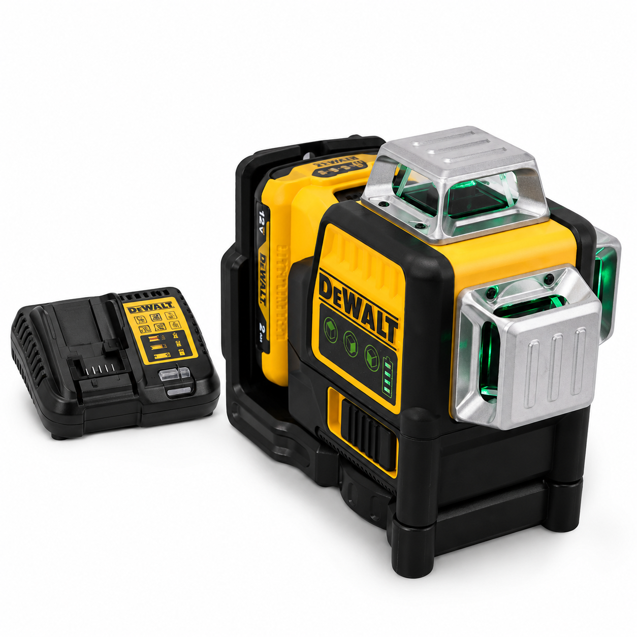 Dewalt Dw089lg 12v Akku-baustellenlaser 3x360° Grün - Professioneller Multilinienlaser Komplettset