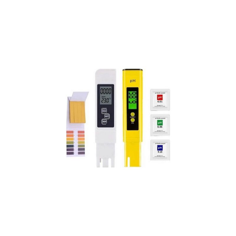 Elektronisches Wassermessgerät Mit Ph-wert, Tds- Und Ec-messung Sowie Automatischer Kalibrierung (4-in-1-set) Für Schwimmbad, Aquarium, Umkehrosmoseanlage Und Labor