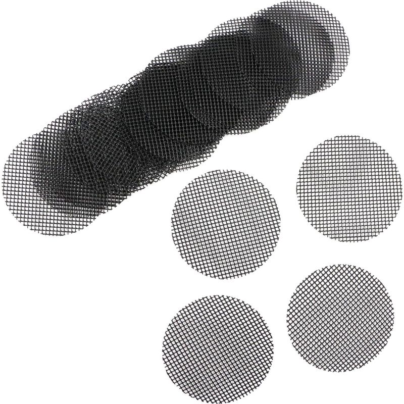 20-teiliges Blumentopf-untersetzer-set, Netzgewebe-kunststoffmatte Für Gartenentwässerung, Verhindert Erdverlust, Gartenentwässerungsmatte, Gartengeräte, Bonsai, Schwarz