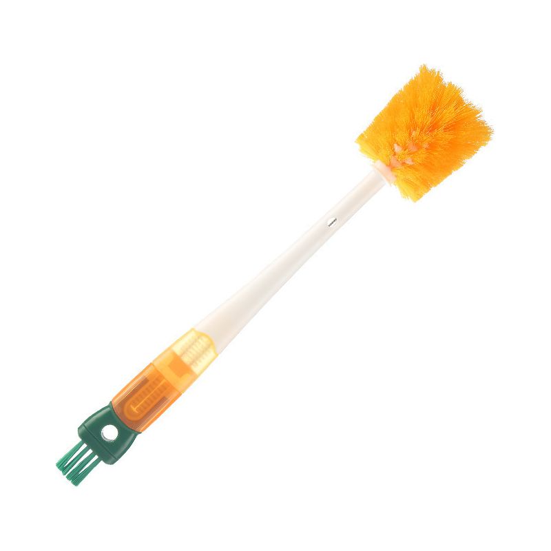Multifunktionale Reinigungsbürste Für Wasserflaschen, Reinigungsbürsten Für Flaschen, Gläser, Detailbürsten Für Kleine Bereiche, Glasflaschen Und Becher (orange)