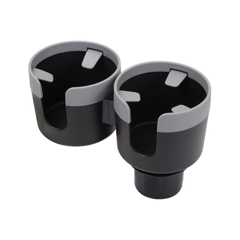 Doppelter Getränkehalter Mit Ausziehbarer Basis, 2-in-1 Multifunktionaler Autoflaschenhalter, Verstellbarer Universeller Flaschenhalter Für Fahrzeuge (grau)