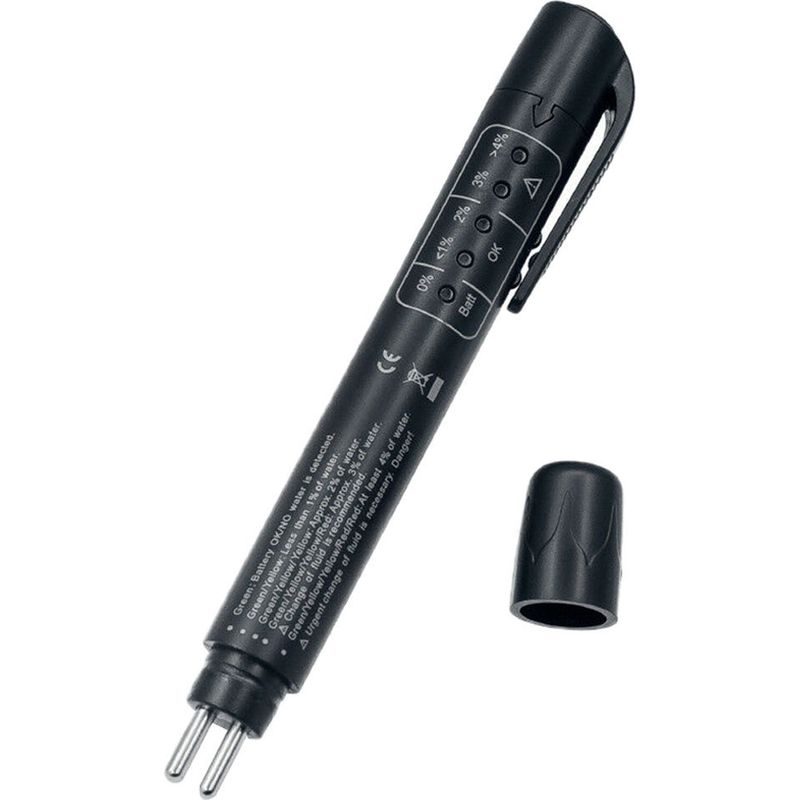 Bremsflüssigkeitstester, Digitaler Bremsflüssigkeitstester-ölprüfstift Mit 5 Led-leuchten Für Dot3 / Dot4 / Dot5