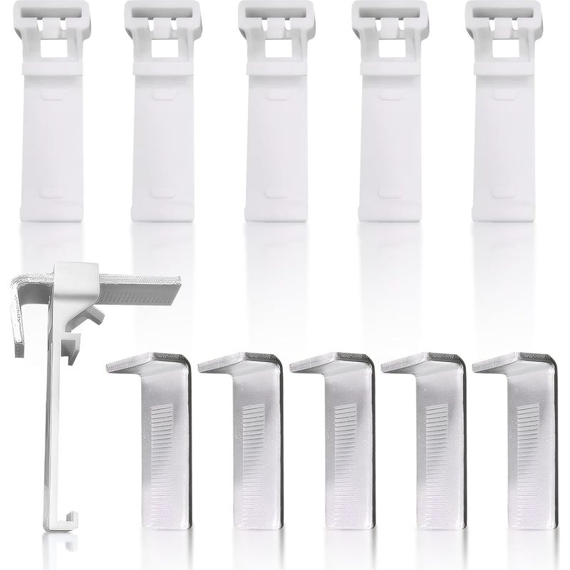 Set Mit 8 Befestigungswinkeln, Klemmwinkel Für Doppelrollos, Kein Bohren Erforderlich, Ersatzteilset, Fenster