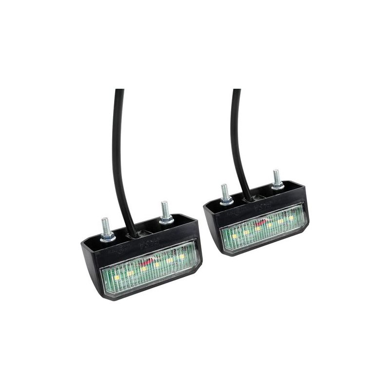 X 12v/24v Led-kennzeichenleuchten, Kennzeichenbeleuchtung, Weißes Licht 6000k - Wasserdicht