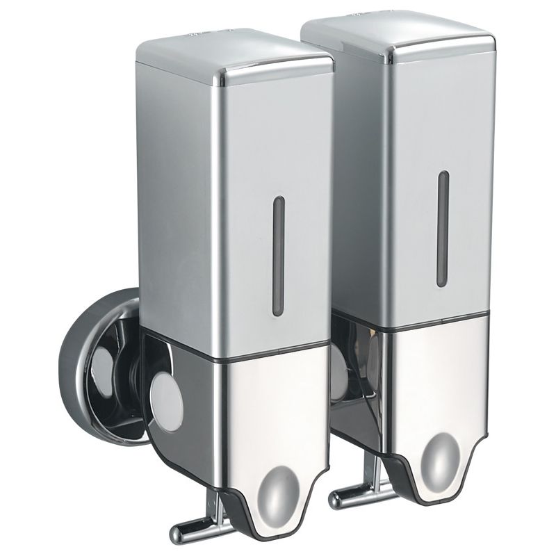 2-in-1 Duschseifenspender – 500 Ml – Silber – Seifenpumpe – 2 X 500 Ml – Badezimmer – Lotionspender