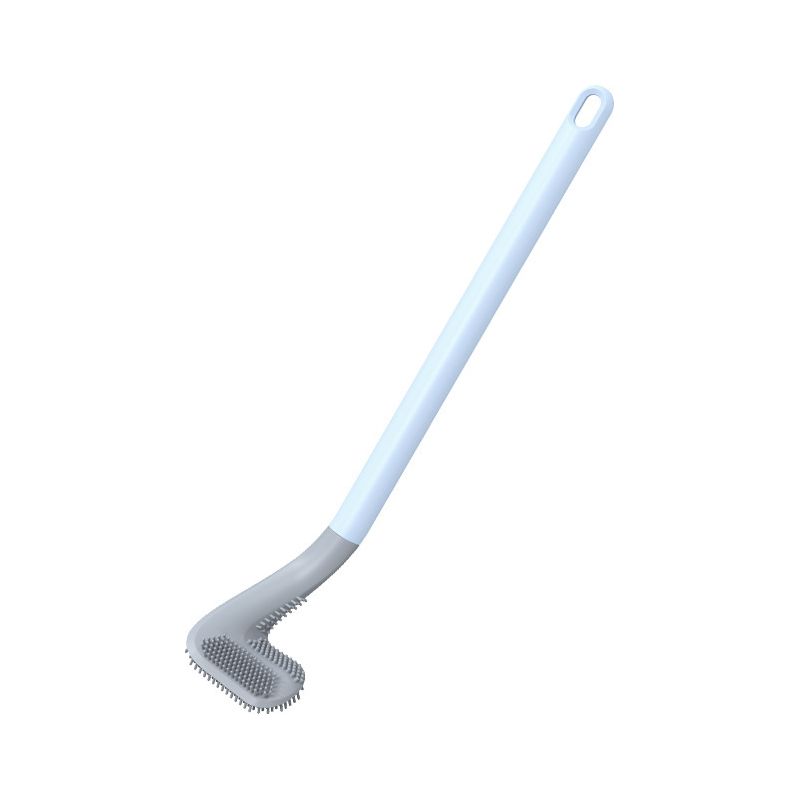 Gebogene Bürste Zur Reinigung Von Toiletten Oder Badezimmern – Wandmontage, Flexibel, Hygienisch, Kunststoff, Blau, 407,25 Cm