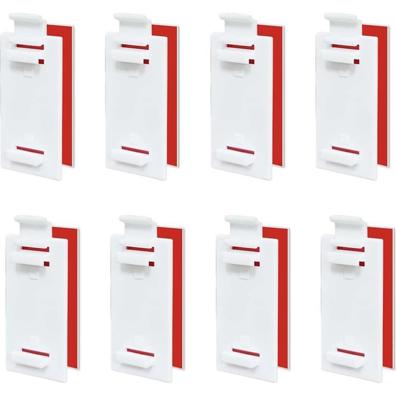 8 Bohrfreie Jalousienhalterungen, Rollohalterungen, Kurze Klebehalterungen, Bohrfreie Doppeljalousienhalterungen, Für Rollos, Verdunkelungsrollos
