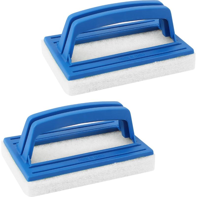 Stück Wasserlinien-schwammbürste, Schwimmbadreinigungsbürste, Kunststoff-schwimmbadbürste, Schwimmbad-wasserlinienbürste Zur Reinigung Von Schwimmbädern, Whirlpools, Badewannen Und Wänden (14,5 X 8,5